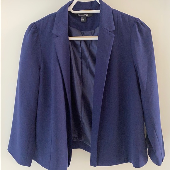 Mid length open blazer - Picture 5 of 9